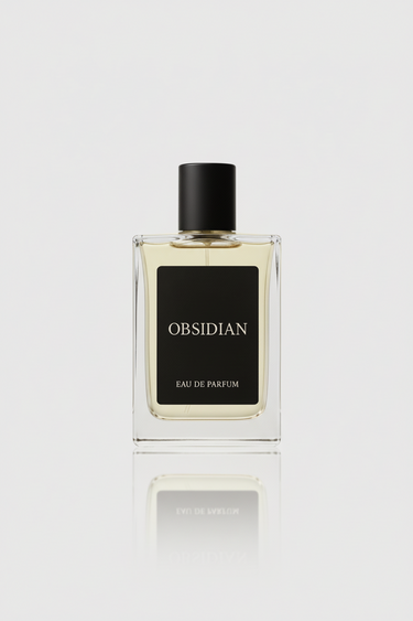 Obsidian Eau de Parfum for men by The Perfume Stash London, a luxury fragrance with citrus, leather and woody notes
